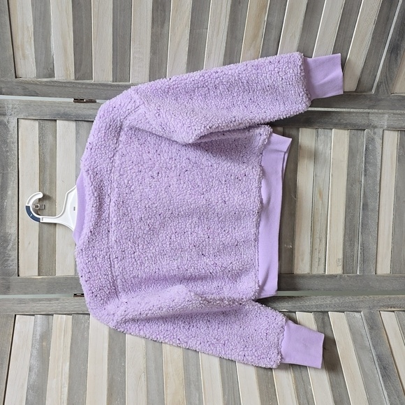 Sherpa Shearling Crewneck Lined Sweatshirt | All in Motion | Medium (8) - Picture 4 of 8